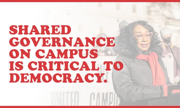 Shared governance on campus is critical to democracy.