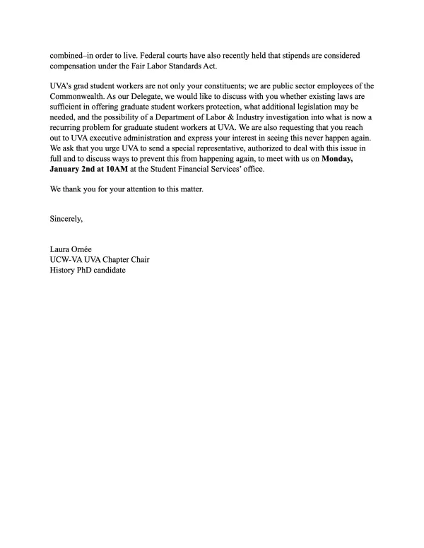 Letter to Del. Hudson 2